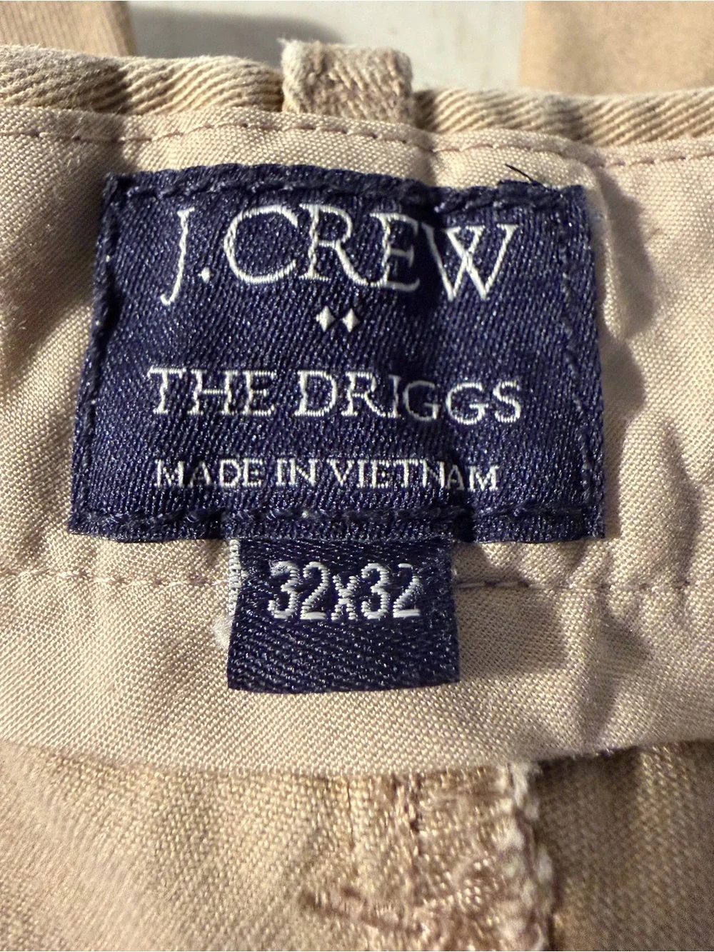 J. Crew Men's Tan Chino Pants size 32x32